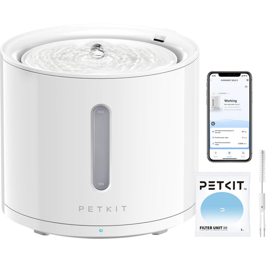 PETKIT EVERSWEET SOLO 2 Smart Cat Water Fountain 2L – Bluetooth App Control & Wireless Pump 3.0 (White)