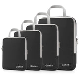 Gonex Compression Packing Cubes 4-Piece Set – Expandable Travel Organizers for Luggage & Backpacks