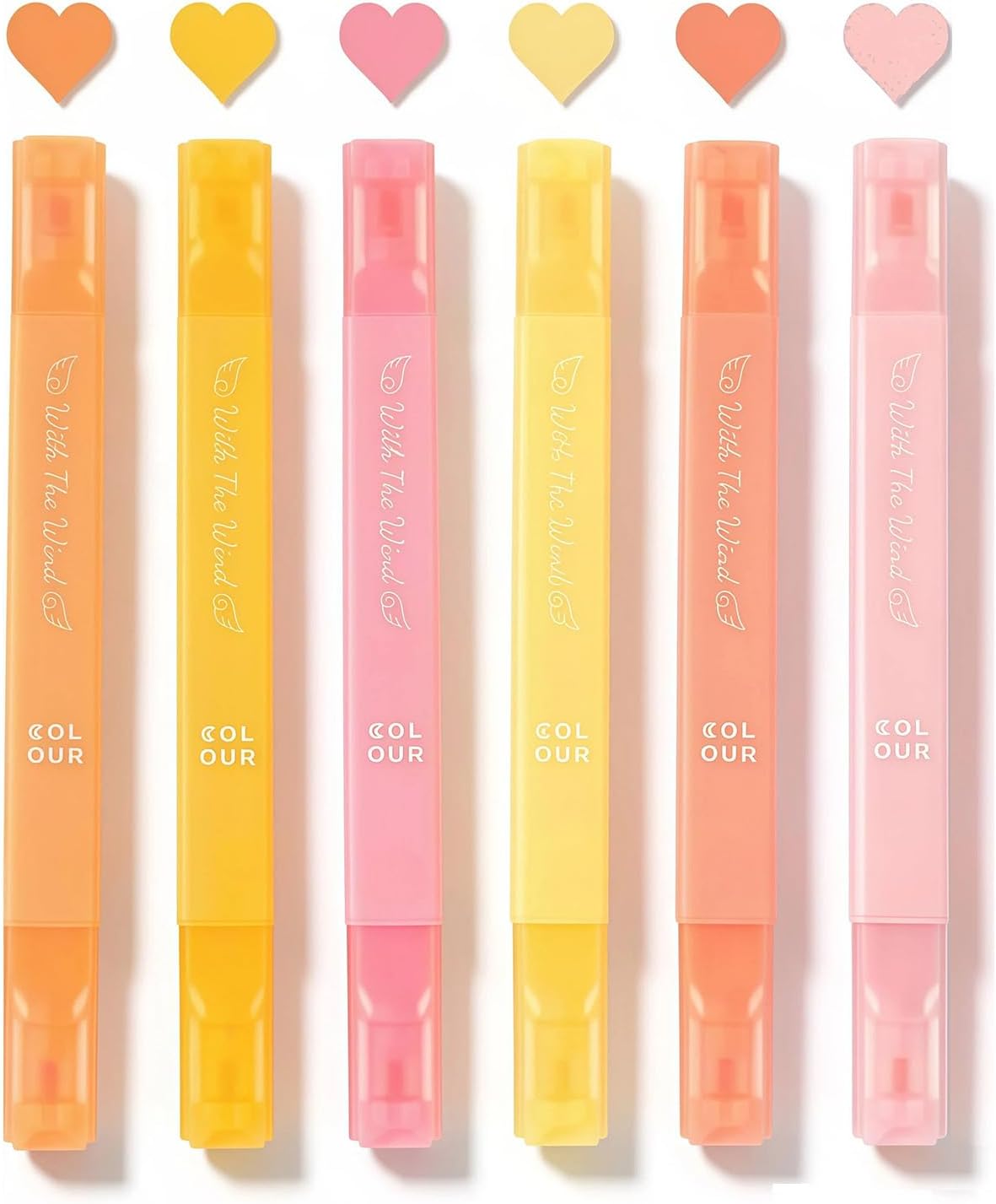 12-Color Dual-Ended Pastel Highlighter Set