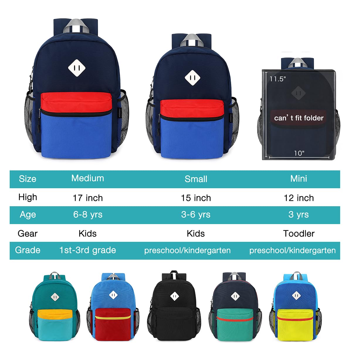 SteamedBun Kids Backpack for Boys Ages 3–6 – Lightweight Kindergarten & Preschool School Bag