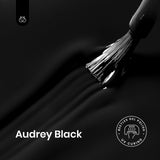 Audrey Black Gel Nail Polish – 15ml Long-Lasting UV/LED Soak Off Gel with High Gloss Finish