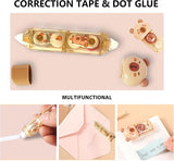 Brown Capybara Desk Tool Set with 120 Page Tabs