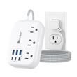 9-in-1 USB-C Travel Power Strip with 3 AC Outlets & 6 USB Ports Fast Charging Station