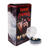 Retractable Vampire Fangs Set – 3 Sizes (13mm, 15mm, 17mm) Non-Toxic Reusable Teeth for Adults & Kids