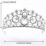 Silver Glinda Bubble Crown – Adjustable Rhinestone Headpiece for Cosplay & Special Occasions 👑✨