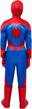 Marvel Spider-Man Youth Deluxe Costume – Padded Jumpsuit with Gloves & Detachable Fabric Mask for Kids