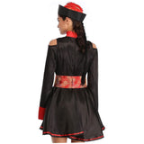 Chinese Zombie Costume for Women – Classic Dynasty-Inspired Halloween Cosplay Set (Robe, Hat, Belt & Rune Strip)
