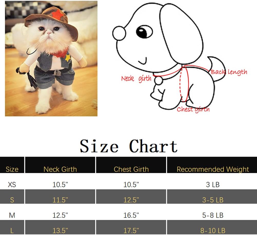 Funny Cowboy Dog Costume – Dark Blue Western Pet Outfit for Halloween & Parties