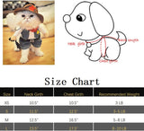 Funny Cowboy Dog Costume – Dark Blue Western Pet Outfit for Halloween & Parties