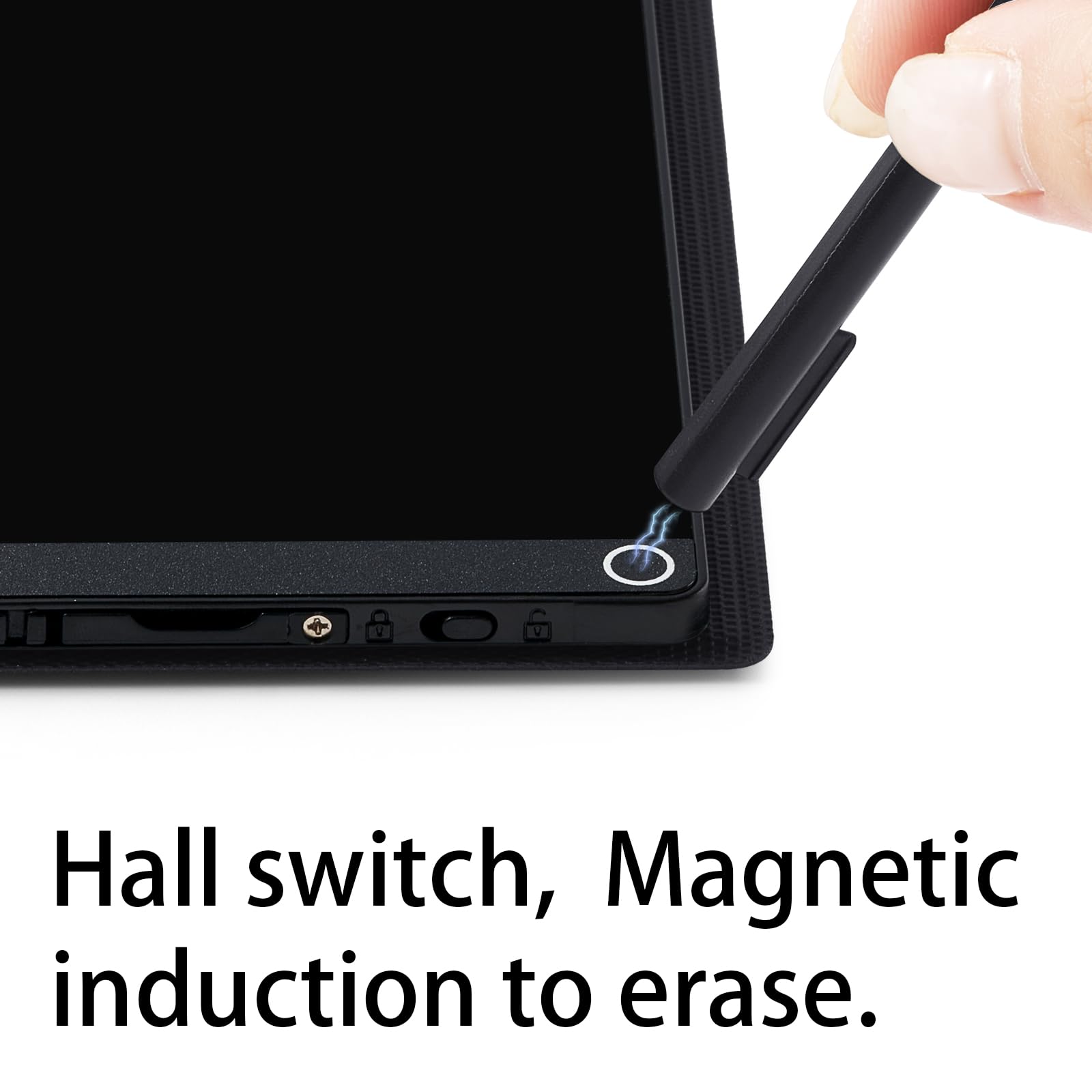 Portable 6.5” LCD Writing Board – Reusable Digital Memo Tablet with One-Touch Erase (Black)