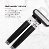 Ergonomic Manual Can Opener with Easy-Turn Knob & Built-In Bottle Opener