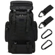 70L Tactical Hiking Backpack for Men – Waterproof Lightweight Military Rucksack with MOLLE for Camping & Outdoor Travel – Black