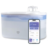 Geeni PetConnect Smart Pet Water Fountain with App Control, 2.6L Filtered Water Dispenser, and Alexa Google Assistant Integration