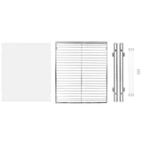 Heavy-Duty Pull-Out Cabinet Organizer – Chrome-Plated Steel Slide-Out Shelf for Kitchen & Under-Sink Storage (18.5” W x 21” D)