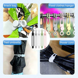 Reusable Silicone Cable Organizer Ties – Colorful 5-Pack Cord Management for Home, Office & Travel