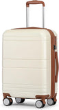 Rose Gold 20-Inch Expandable Hardshell Carry-On with TSA Lock