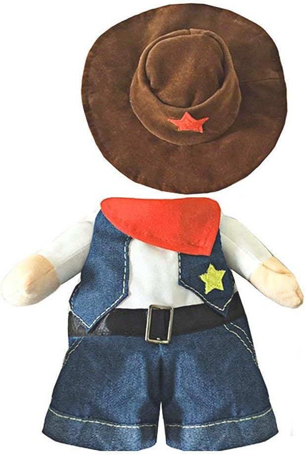 Funny Cowboy Dog Costume – Dark Blue Western Pet Outfit for Halloween & Parties