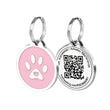 QR Code Pet ID Tag with Instant Scan Alerts, Waterproof Smart Pet Identification Tag with Online Profile and Emergency Contact Access
