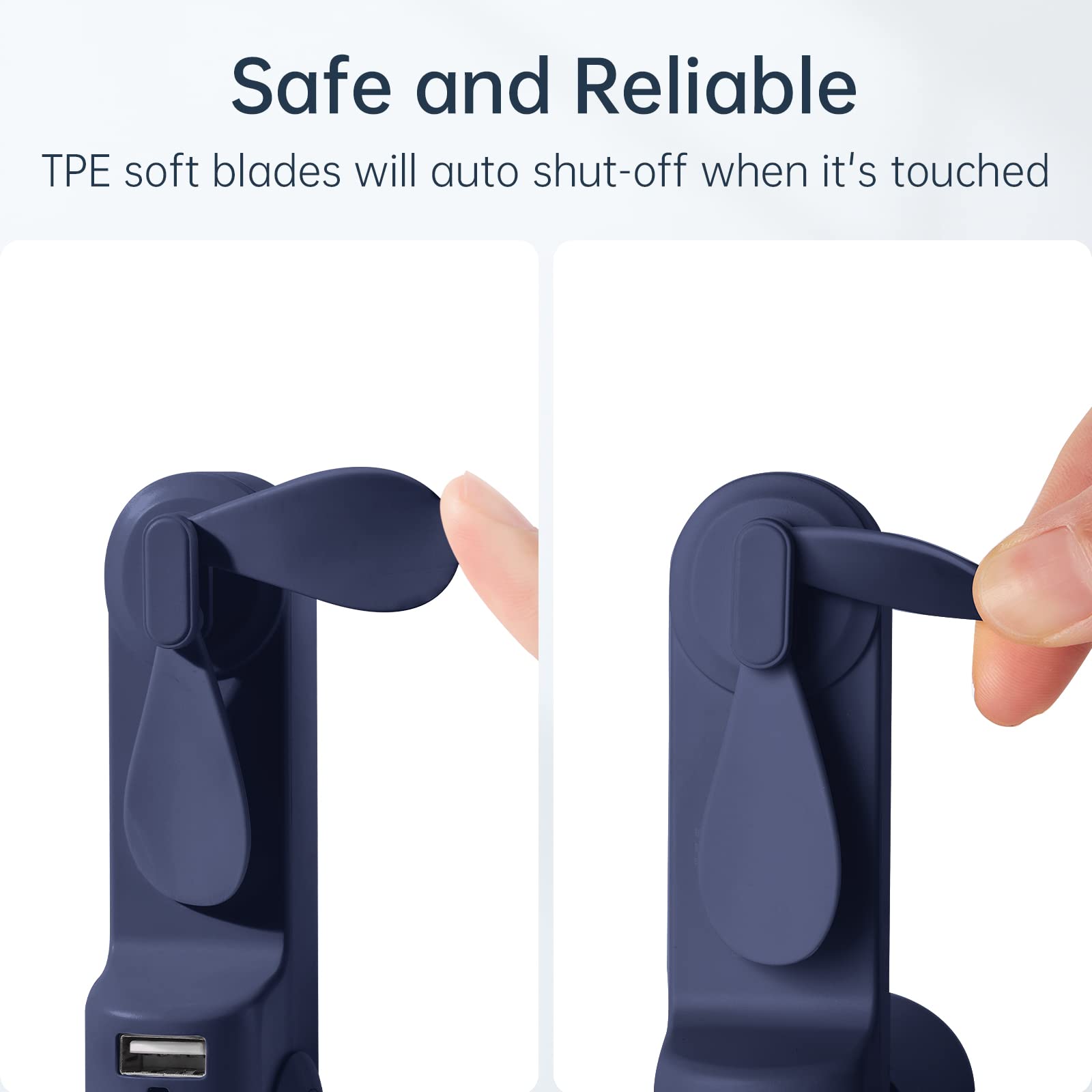 Portable Handheld Mini Fan with Power Bank & Flashlight – Foldable Pocket Fan for Travel, Outdoor & Summer Cooling