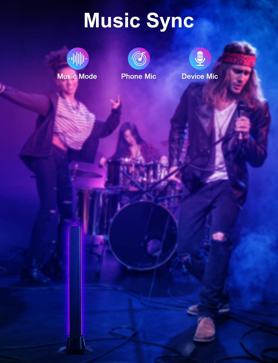 WiFi RGB IC Smart Light Bars – Alexa Voice Control Gaming & TV Ambient Lighting