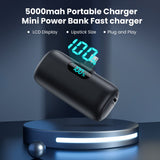 Mini 5000mAh USB-C Portable Charger with 20W Fast Charging – Ultra Compact Lipstick Size Power Bank for iPhone & Android