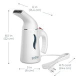 Portable Handheld Travel Garment Steamer with Fast Heat, Auto Shut-Off and Compact Wrinkle Remover System