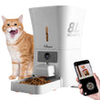 Smart Automatic Pet Feeder with 1080P HD Camera, 8L Capacity, WiFi App Control, Night Vision & Two-Way Audio for Cats and Dogs