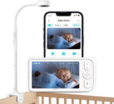 Smart Baby Monitor with 5" Screen & App Viewing – HD Camera, Night Vision & Two-Way Audio Nursery Monitor