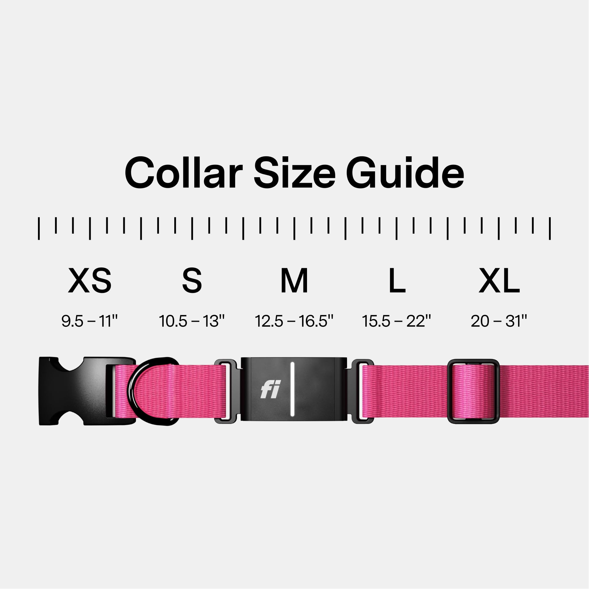 Fi Series 3+ Smart GPS Dog Collar Pink with Real-Time Tracking, Escape Alerts & Health Monitoring System