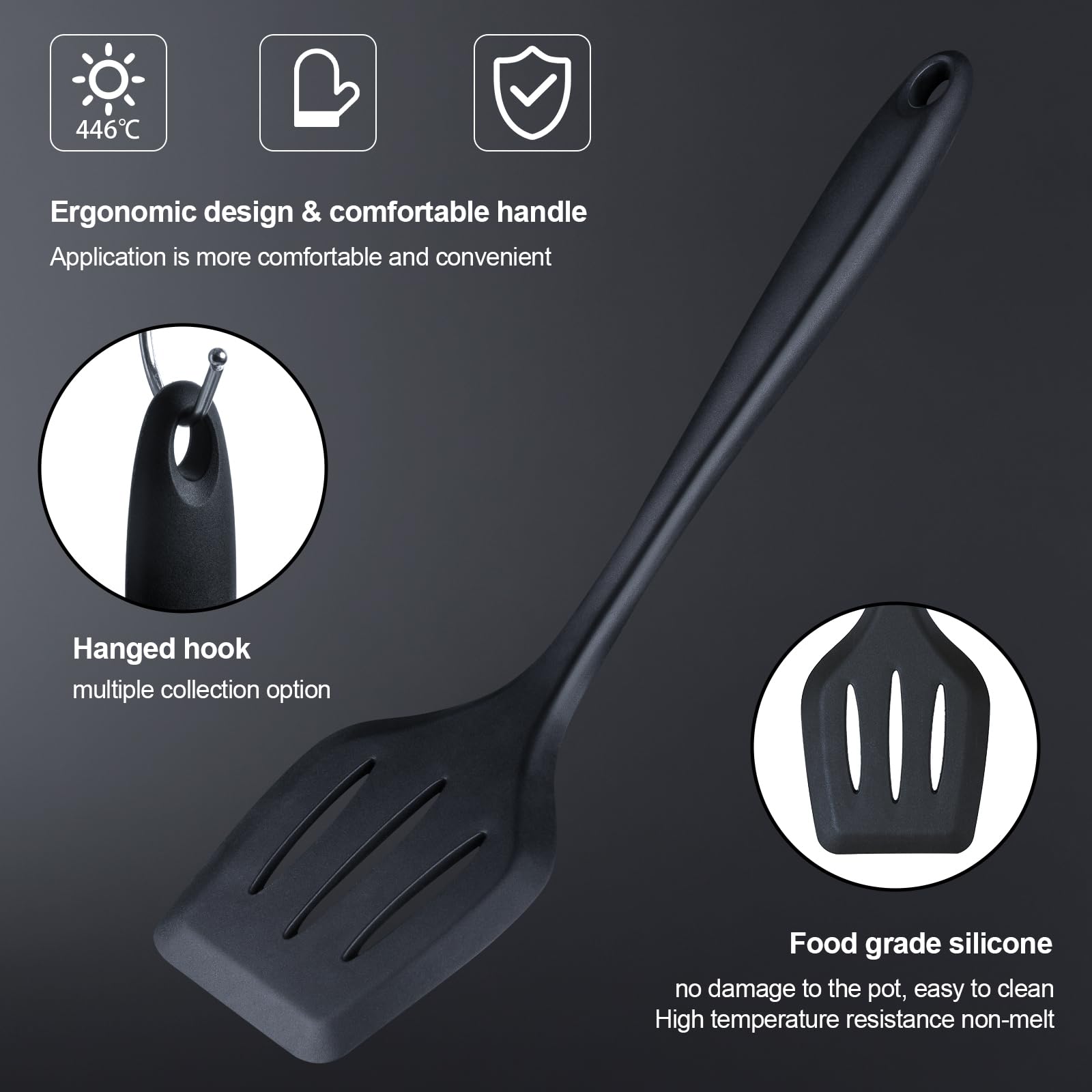 Complete Black Kitchen Utensil Set with Knives, Cutting Board & Silicone Tools – All-in-One Cooking Kit