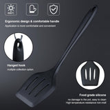 Complete Black Kitchen Utensil Set with Knives, Cutting Board & Silicone Tools – All-in-One Cooking Kit