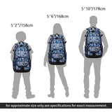 RickyH Style School & College Backpack with Laptop Compartment, Lightweight Multi-Pocket Daypack