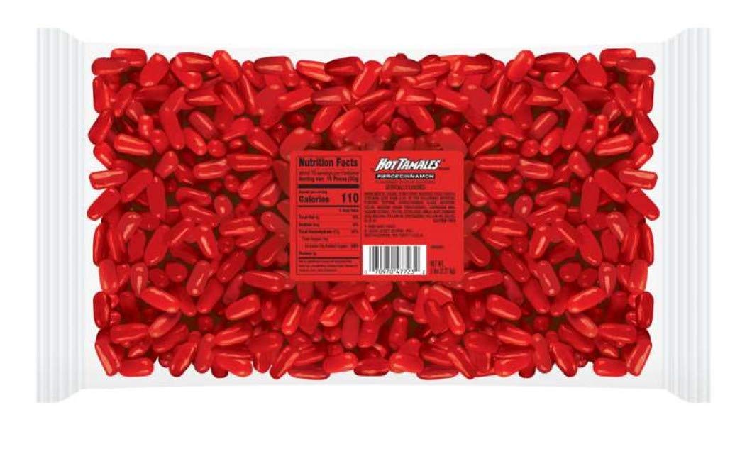 Hot Tamales Original Chewy Cinnamon Candy – Classic Red Spicy Chewy Treats