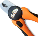 GoPets Professional Pet Nail Clippers with Safety Guard, Stainless Steel Blades, Ergonomic Grip, and Built-In Nail File for Dogs and Cats