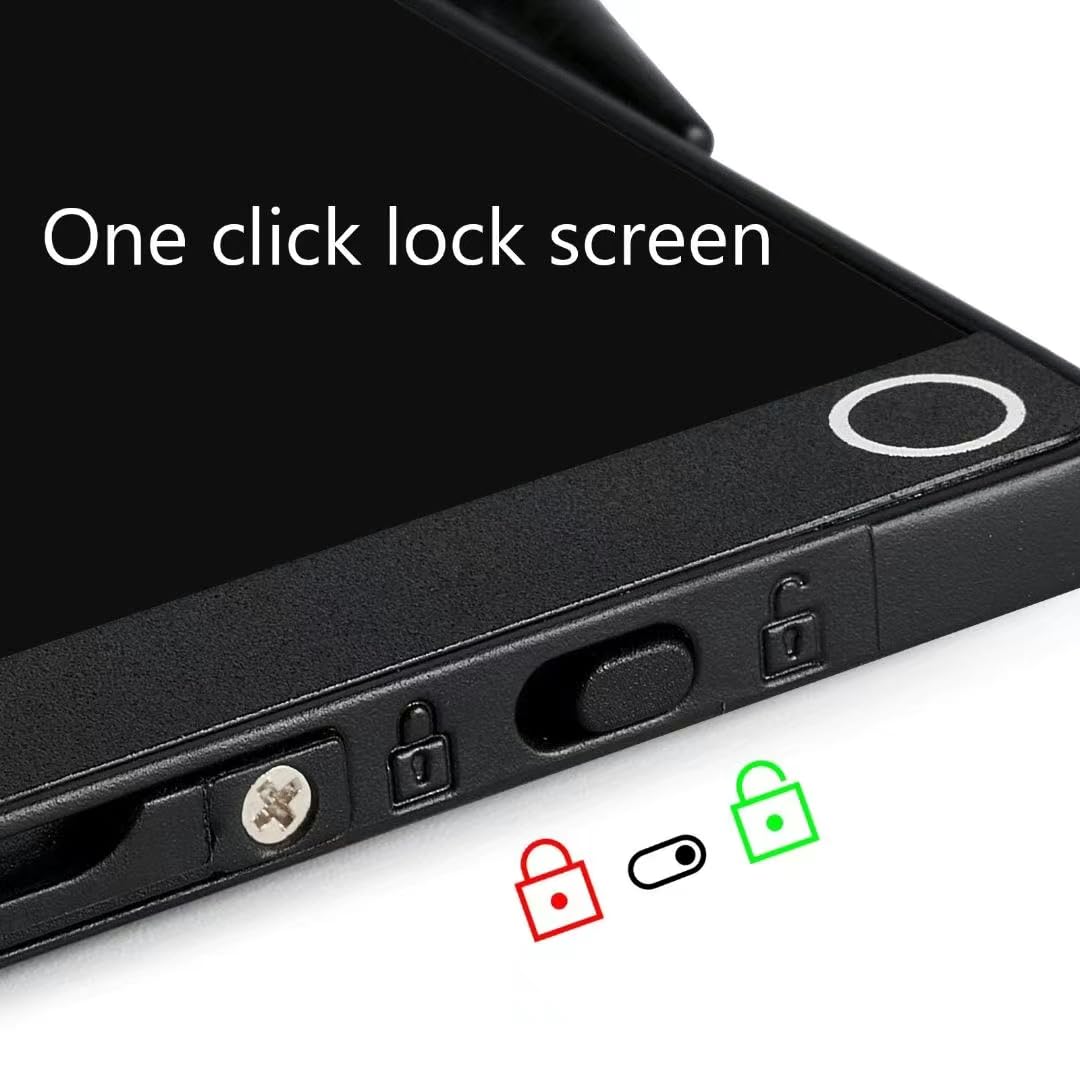 6.5” LCD Writing Tablet – Portable Digital Note & Sketch Pad with Lock Screen (Black)