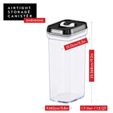 Dwellza 1.7L Airtight Food Storage Containers – 4-Piece BPA-Free Pantry Organization Set