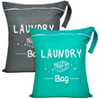 Travel Laundry Bag Set, Waterproof Wet Dry Bag for Dirty Clothes