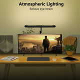 Micomlan LED Desk Lamp with Clamp 24W Ultra Bright Architect Light Auto Dimming Eye Care Adjustable Office Lighting Black