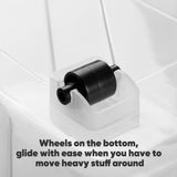 Large Clear Storage Bin with Lid – 72QT / 68L Stackable & Nestable Storage Box