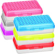 6-Pack Assorted Stackable Plastic Pencil Boxes