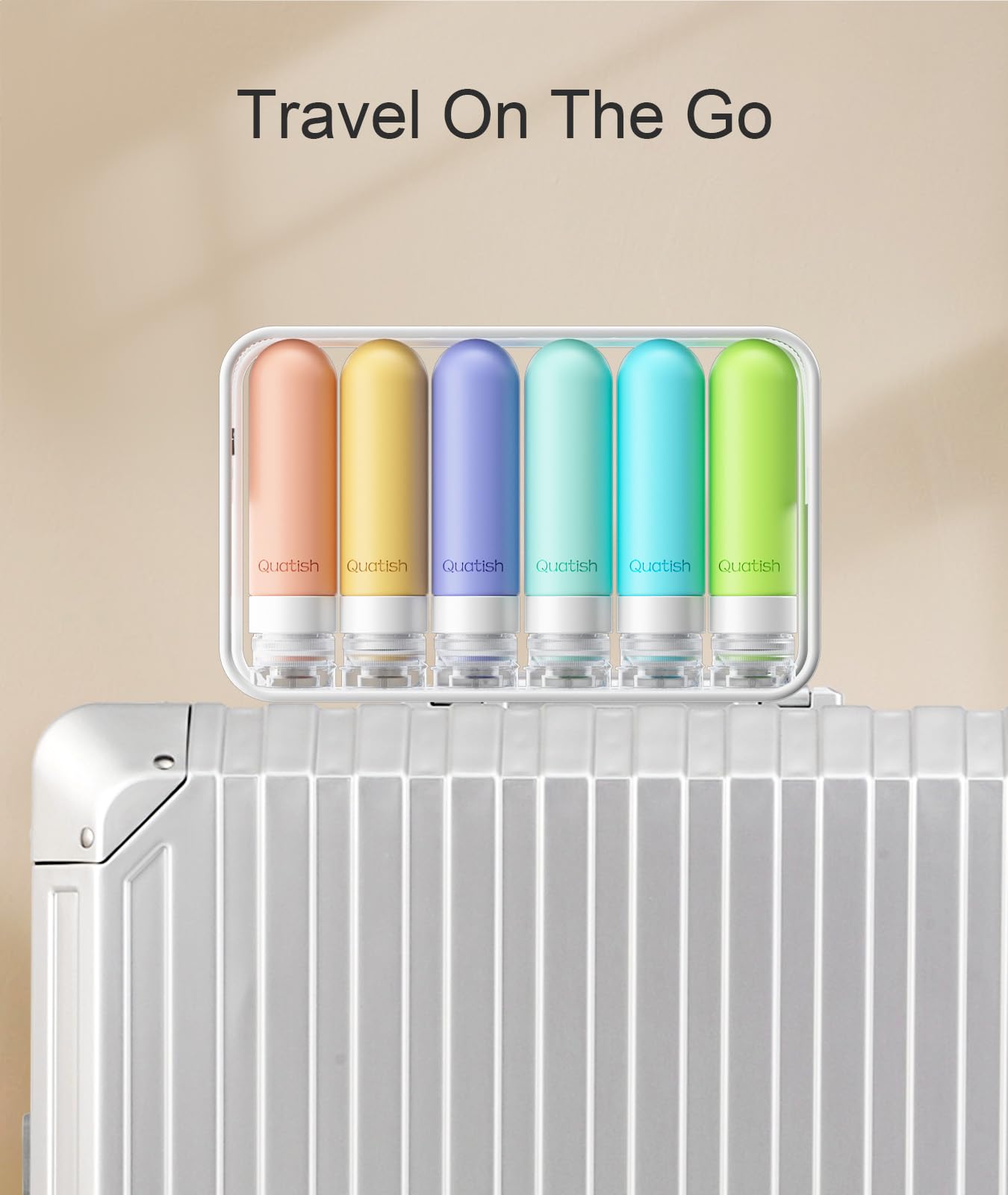 6 Pack Leakproof Travel Bottles – TSA Approved Refillable Silicone Toiletry Containers (3oz)