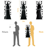 Halloween Witch Window Clings – 3 Scary Witches & 34 Bats Double-Sided PVC Silhouette Stickers (Black, Reusable)