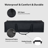 46-Inch Extra Large Waterproof Duffle Bag – Foldable Heavy-Duty Travel & Storage Bag with Padded Handles (Black)