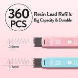 Pastel Mechanical Pencil Set with 360 HB Leads
