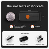 Weenect XS Mini GPS Tracker for Cats with Real-Time Tracking & Global Coverage – Lightweight Waterproof Pet Location Tracker (Black)
