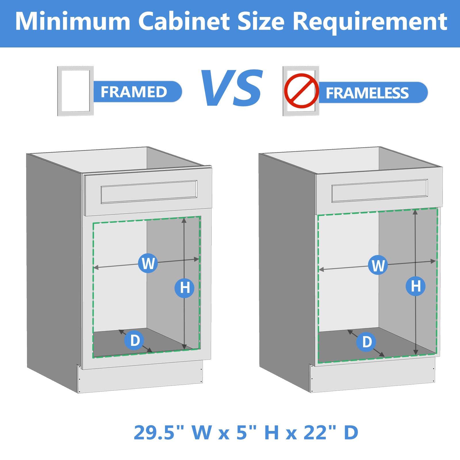 Lovmor Extra-Wide Single Pull-Out Cabinet Organizer with Soft-Close – Solid Wood Base Shelf Storage