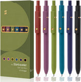 6-Pack Quick-Dry Multicolor Gel Pens with 0.7 mm Tips