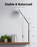 Weilisi 10.2" Desk Ring Light with C-Clamp Stand – 360° Rotating LED Lamp for Zoom, Podcast & Streaming