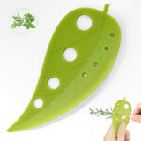 Multi-Hole Herb Stripper & Leaf Cutter Tool – 2-in-1 Kitchen Herb Peeler (Green)