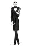Animated Jack Skellington Halloween Decoration – Life-Size Moving Figure in Black & Purple Suit, Sound & Motion Activated